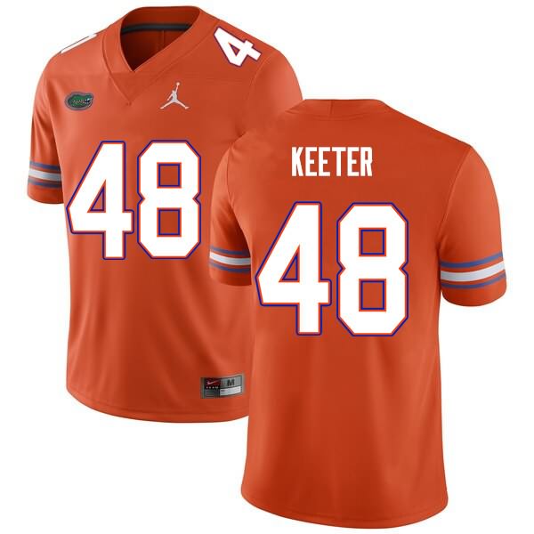 Men's NCAA Florida Gators Noah Keeter #48 Stitched Authentic Nike Orange College Football Jersey WCD8665OV